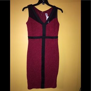 Women’s red and black sparkle dress size 10